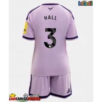 Camisa de Futebol Newcastle United Lewis Hall #3 Equipamento Alternativo Infantil 2026-27 Manga Curta (+ Calças curtas)